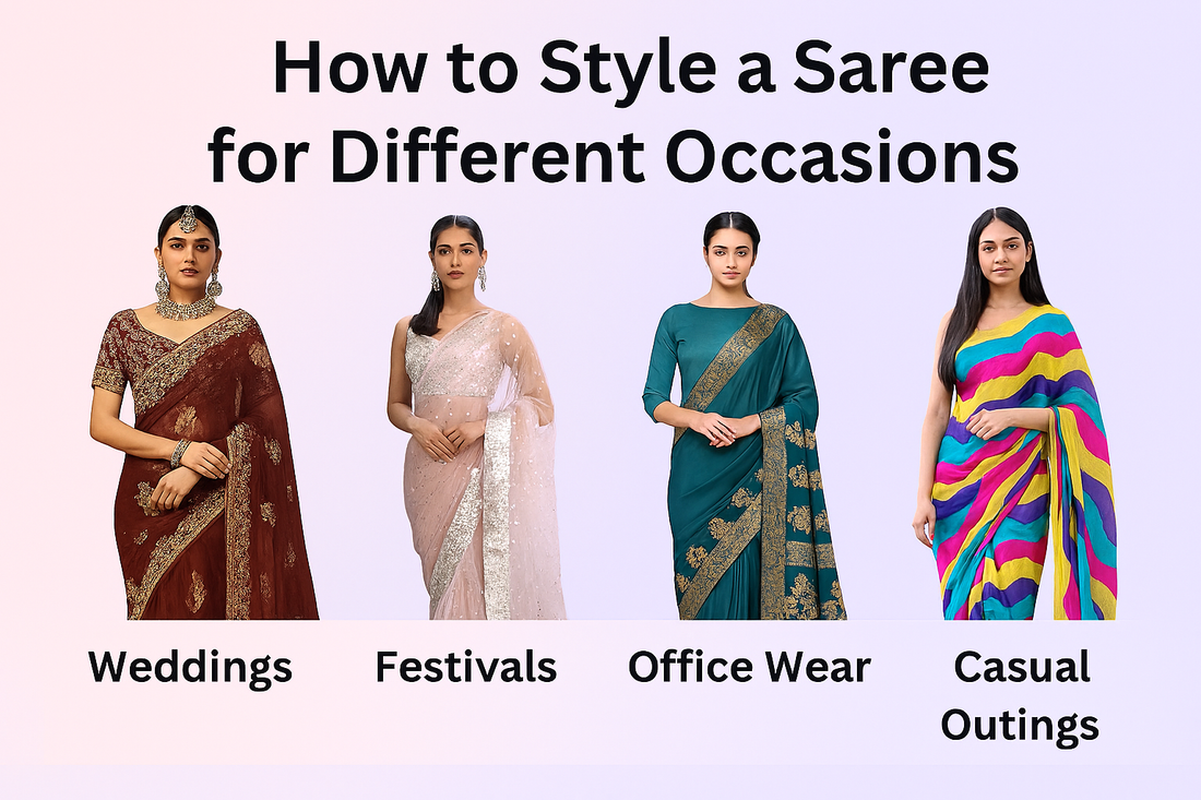 👗 How to Style a Saree for Different Occasions: Weddings, Festivals, Office Wear &amp; Casual Outings