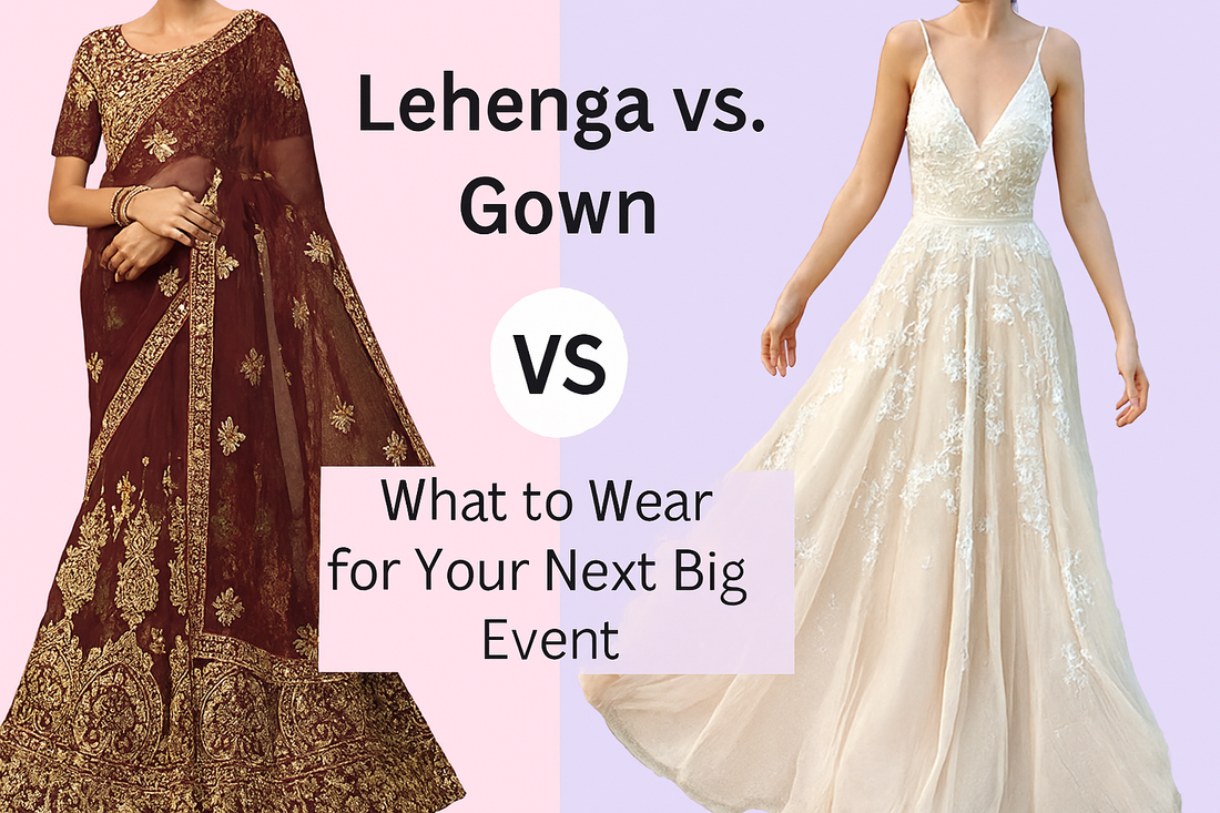 👗 Lehenga vs. Gown: What to Wear for Your Next Big Event